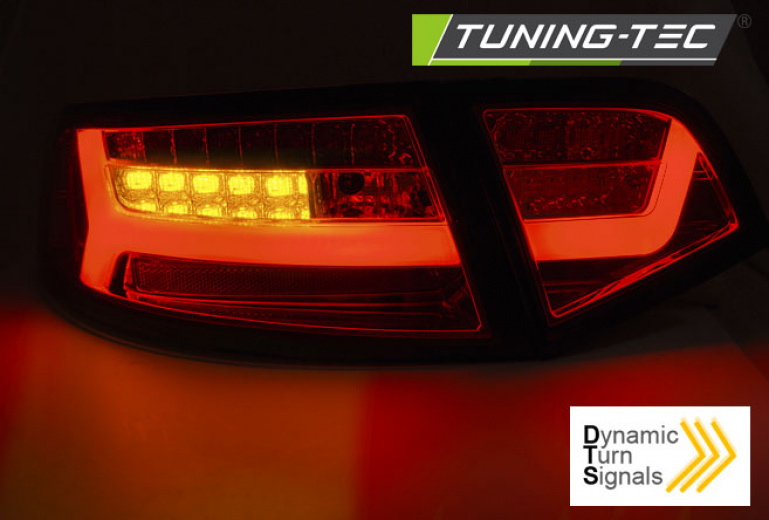 LED Lightbar Design Rückleuchten für Audi A6 4F (C6) Facelift 08-11 Limousine rot/rauch
